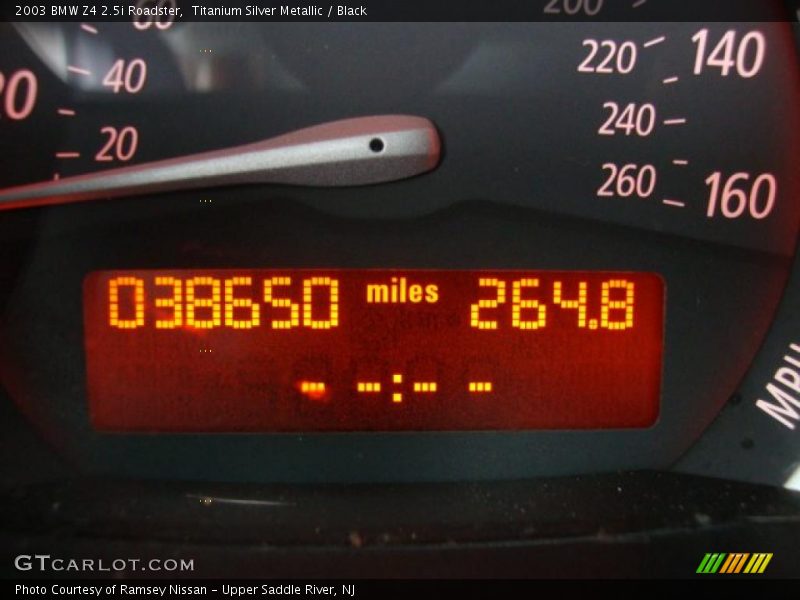 Titanium Silver Metallic / Black 2003 BMW Z4 2.5i Roadster