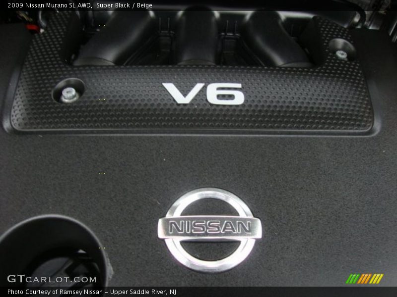 Super Black / Beige 2009 Nissan Murano SL AWD