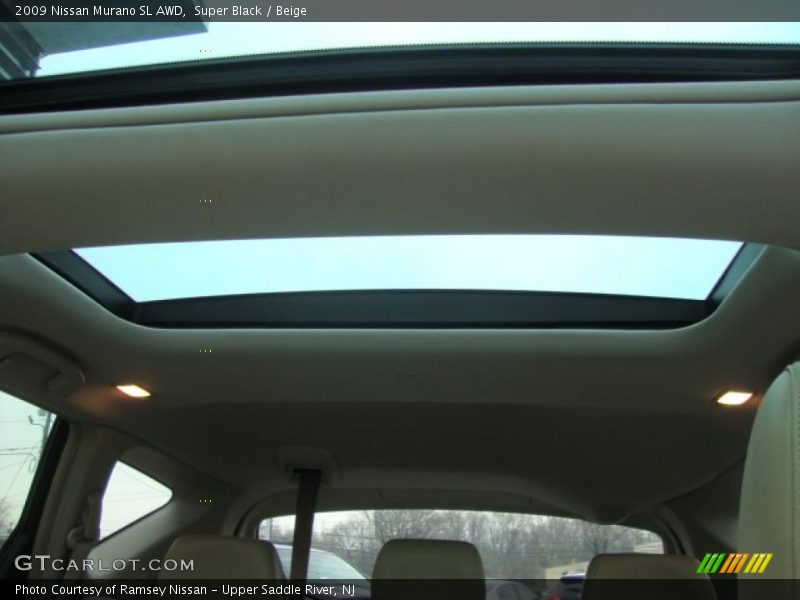 Super Black / Beige 2009 Nissan Murano SL AWD
