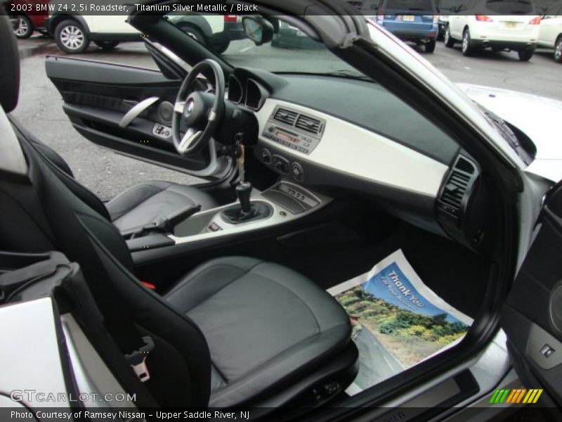 Titanium Silver Metallic / Black 2003 BMW Z4 2.5i Roadster