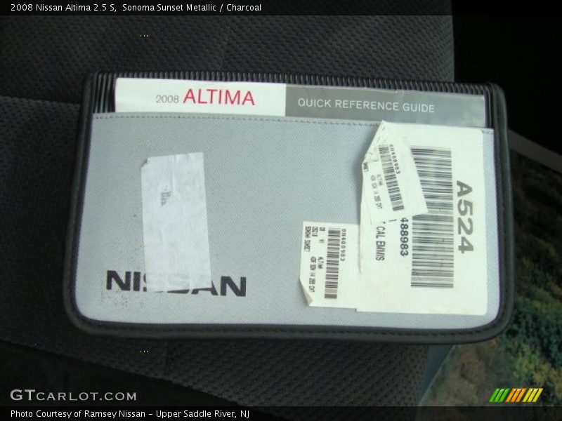 Sonoma Sunset Metallic / Charcoal 2008 Nissan Altima 2.5 S