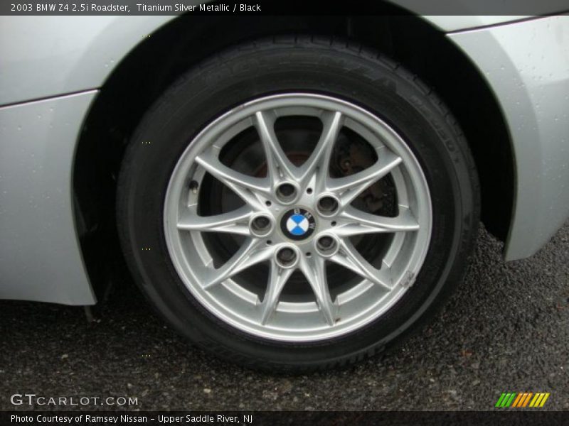 Titanium Silver Metallic / Black 2003 BMW Z4 2.5i Roadster