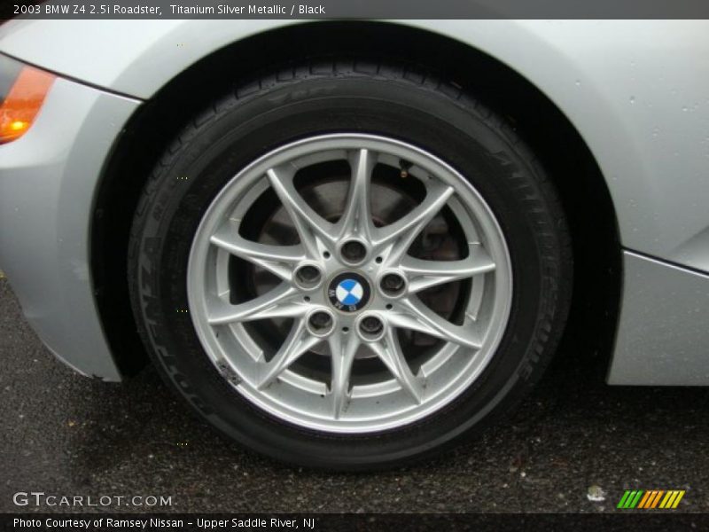Titanium Silver Metallic / Black 2003 BMW Z4 2.5i Roadster
