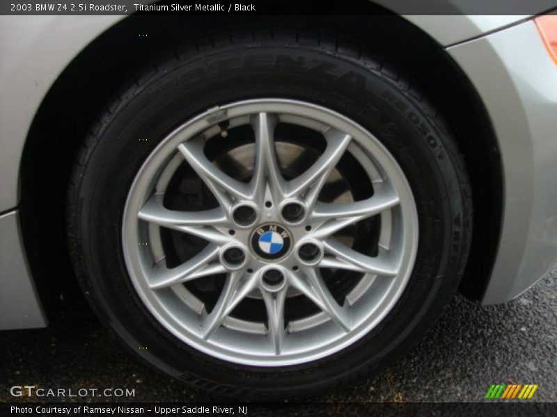 Titanium Silver Metallic / Black 2003 BMW Z4 2.5i Roadster