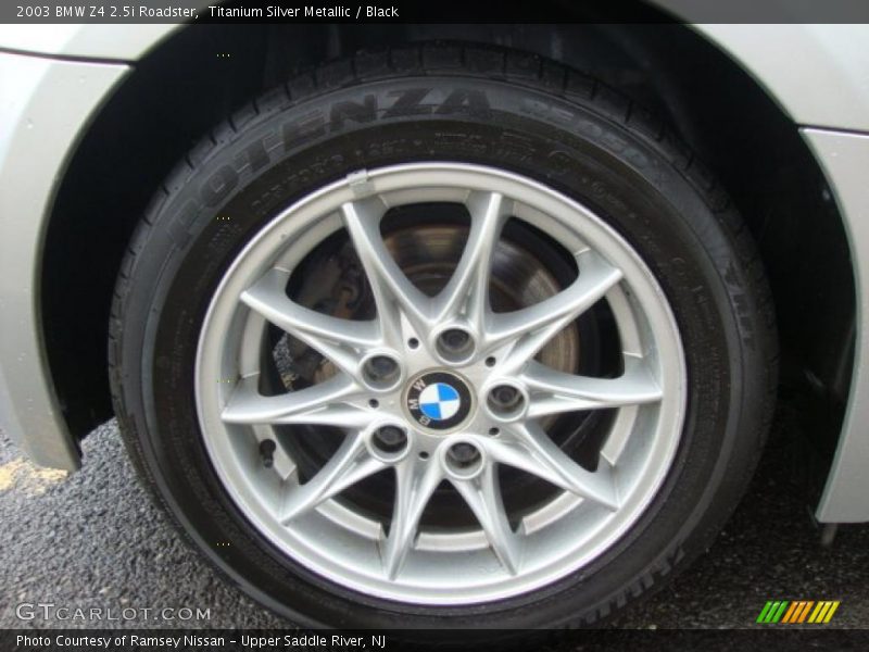 Titanium Silver Metallic / Black 2003 BMW Z4 2.5i Roadster