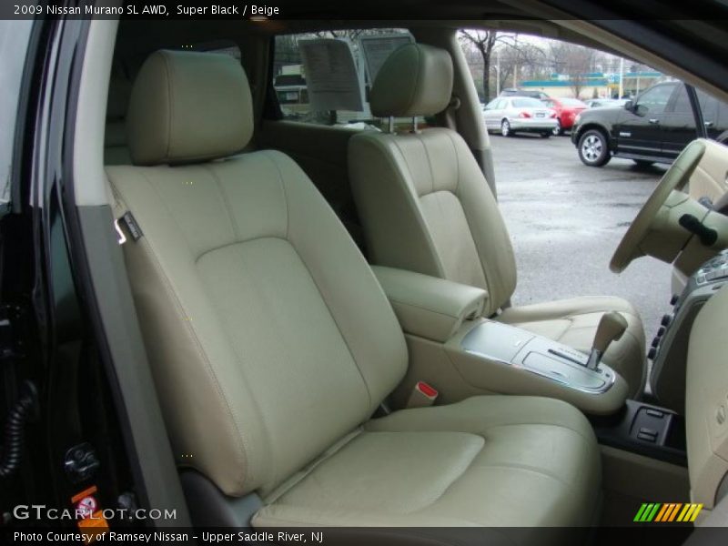 Super Black / Beige 2009 Nissan Murano SL AWD