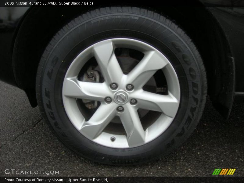 Super Black / Beige 2009 Nissan Murano SL AWD