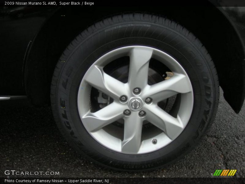 Super Black / Beige 2009 Nissan Murano SL AWD