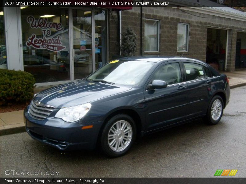 Modern Blue Pearl / Dark Slate Gray/Light Slate Gray 2007 Chrysler Sebring Touring Sedan
