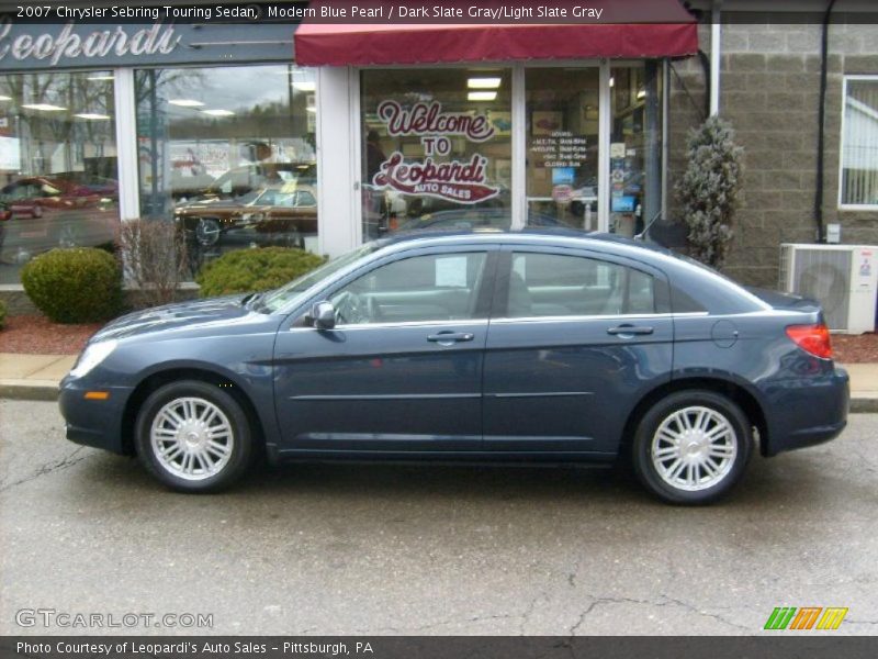 Modern Blue Pearl / Dark Slate Gray/Light Slate Gray 2007 Chrysler Sebring Touring Sedan