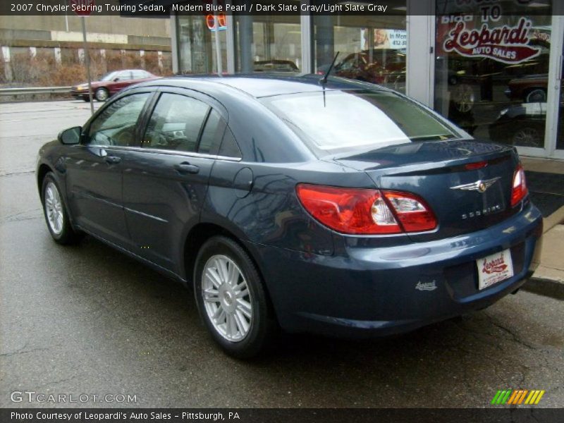 Modern Blue Pearl / Dark Slate Gray/Light Slate Gray 2007 Chrysler Sebring Touring Sedan
