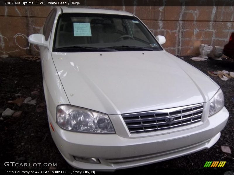 White Pearl / Beige 2002 Kia Optima SE V6