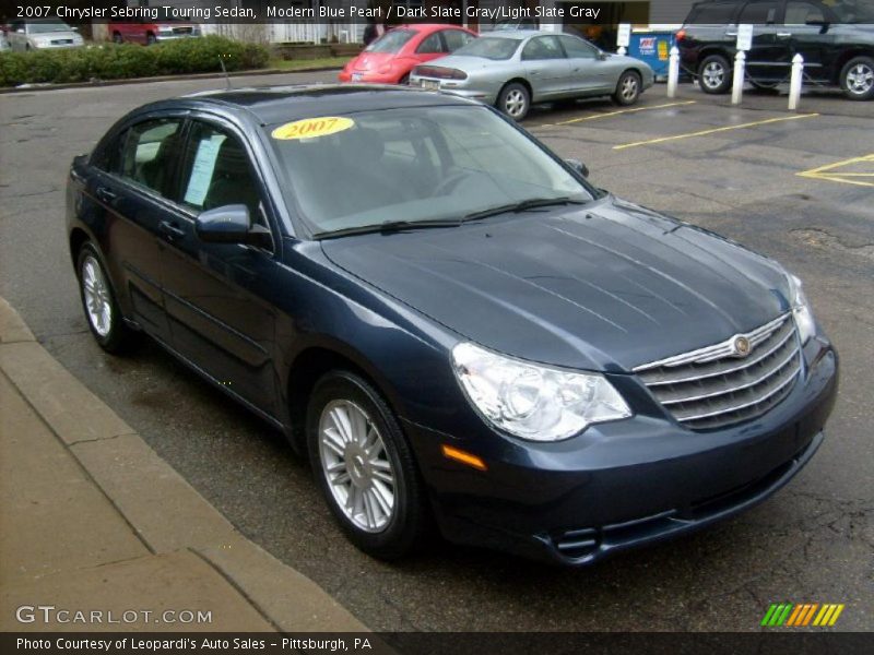 Modern Blue Pearl / Dark Slate Gray/Light Slate Gray 2007 Chrysler Sebring Touring Sedan