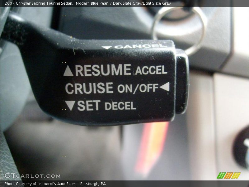 Modern Blue Pearl / Dark Slate Gray/Light Slate Gray 2007 Chrysler Sebring Touring Sedan
