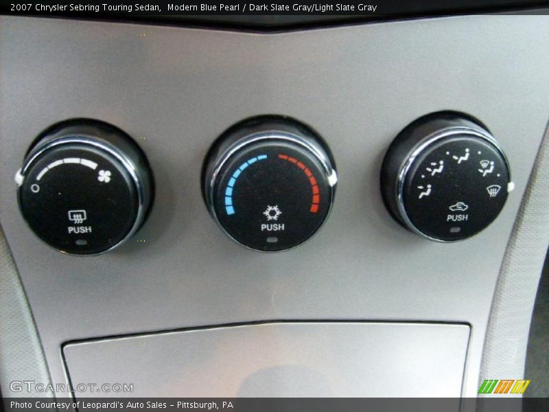 Modern Blue Pearl / Dark Slate Gray/Light Slate Gray 2007 Chrysler Sebring Touring Sedan