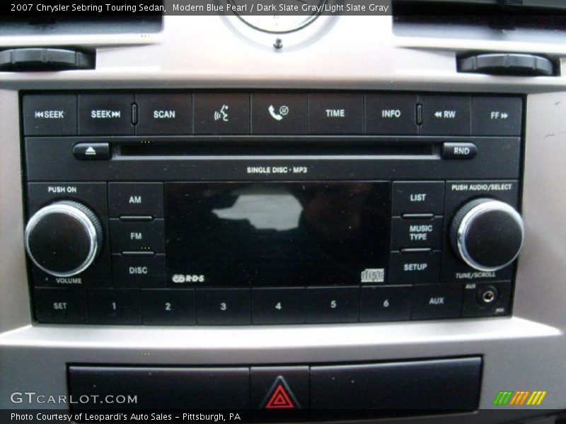 Modern Blue Pearl / Dark Slate Gray/Light Slate Gray 2007 Chrysler Sebring Touring Sedan