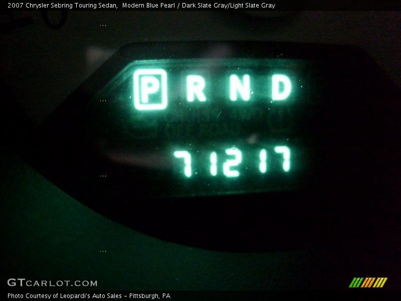 Modern Blue Pearl / Dark Slate Gray/Light Slate Gray 2007 Chrysler Sebring Touring Sedan
