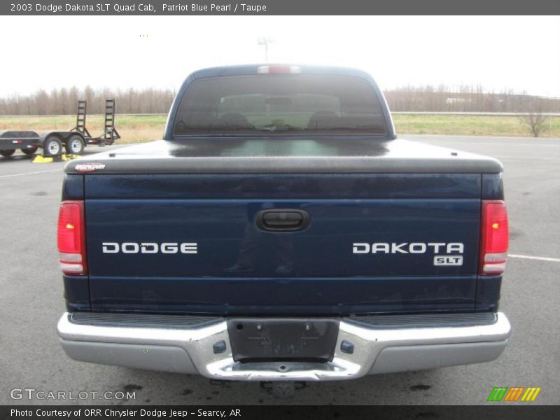 Patriot Blue Pearl / Taupe 2003 Dodge Dakota SLT Quad Cab