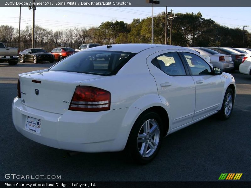 Stone White / Dark Khaki/Light Graystone 2008 Dodge Avenger SXT