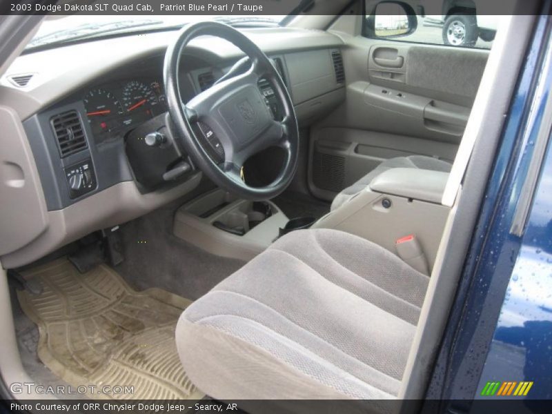 Taupe Interior - 2003 Dakota SLT Quad Cab 