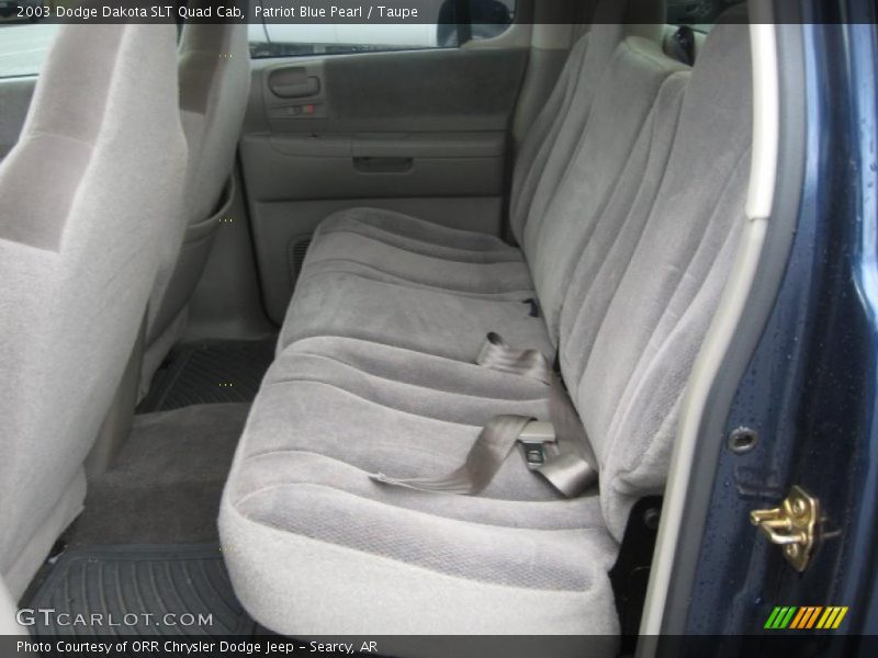 Patriot Blue Pearl / Taupe 2003 Dodge Dakota SLT Quad Cab