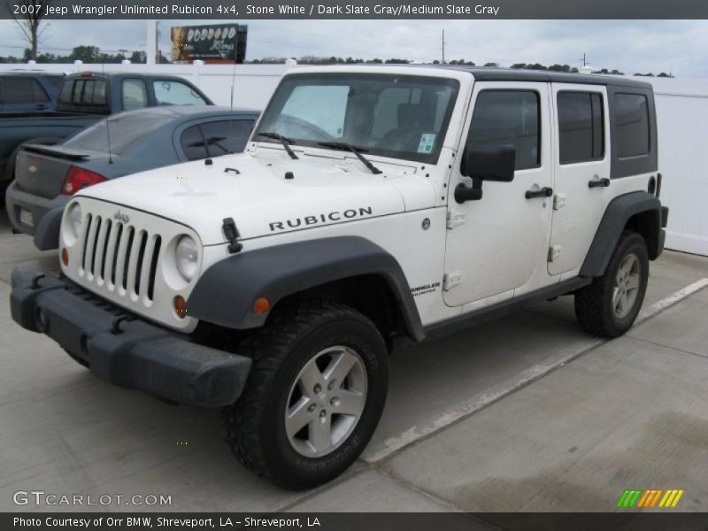 Stone White / Dark Slate Gray/Medium Slate Gray 2007 Jeep Wrangler Unlimited Rubicon 4x4