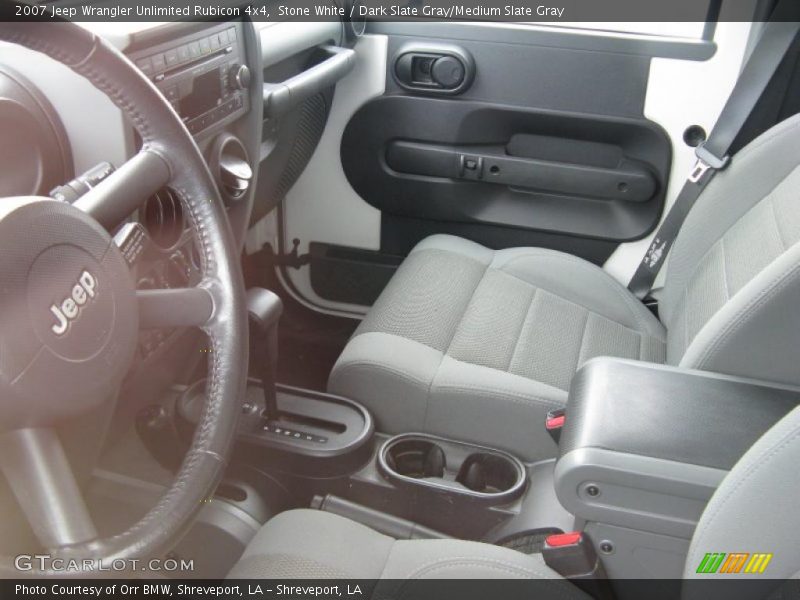 Stone White / Dark Slate Gray/Medium Slate Gray 2007 Jeep Wrangler Unlimited Rubicon 4x4