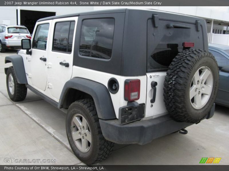 Stone White / Dark Slate Gray/Medium Slate Gray 2007 Jeep Wrangler Unlimited Rubicon 4x4