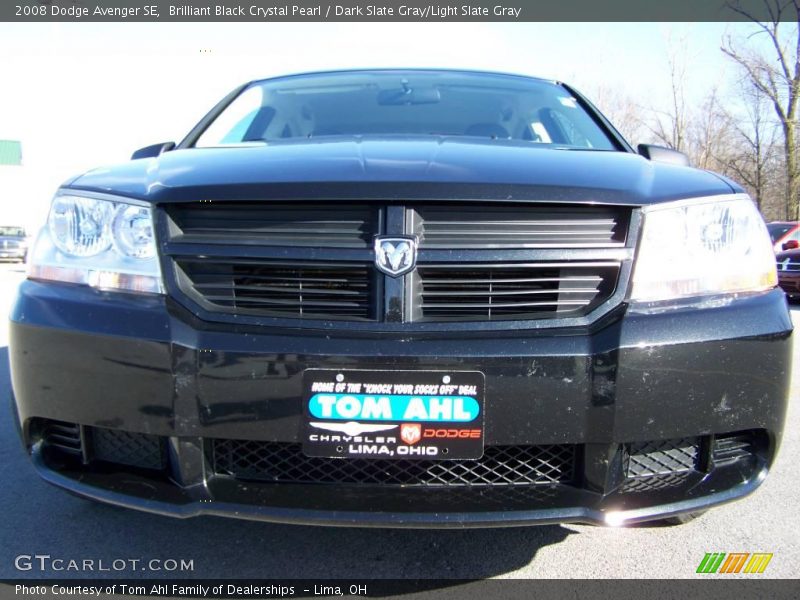 Brilliant Black Crystal Pearl / Dark Slate Gray/Light Slate Gray 2008 Dodge Avenger SE