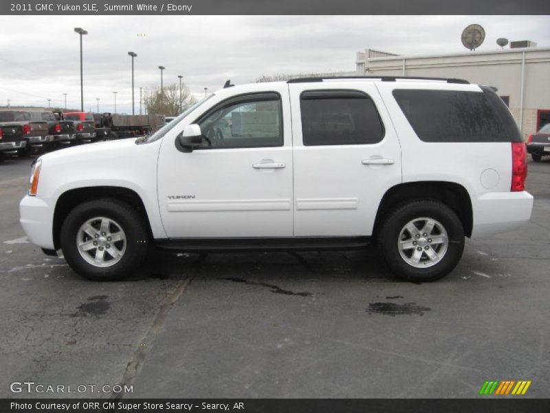 Summit White / Ebony 2011 GMC Yukon SLE