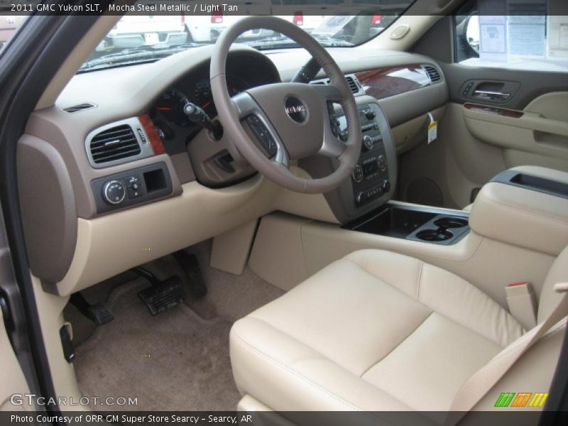 Mocha Steel Metallic / Light Tan 2011 GMC Yukon SLT