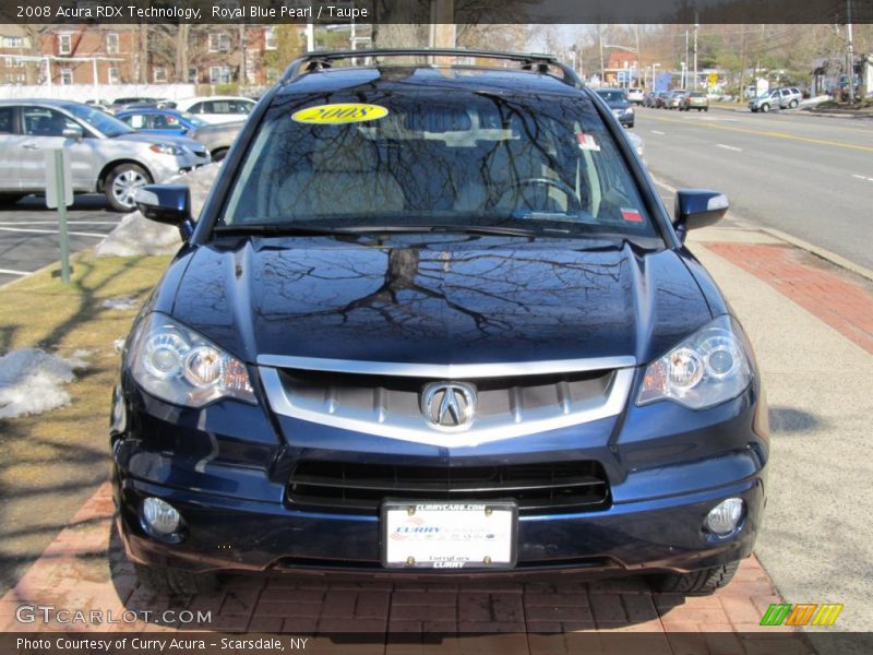 Royal Blue Pearl / Taupe 2008 Acura RDX Technology