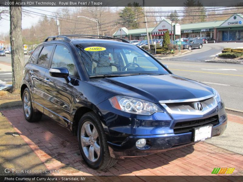Royal Blue Pearl / Taupe 2008 Acura RDX Technology