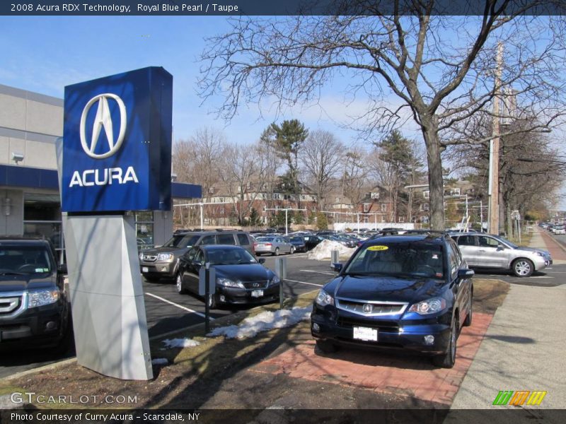 Royal Blue Pearl / Taupe 2008 Acura RDX Technology