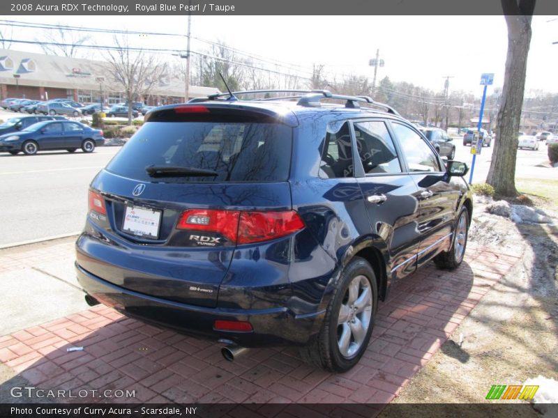 Royal Blue Pearl / Taupe 2008 Acura RDX Technology