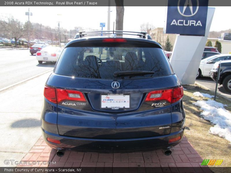 Royal Blue Pearl / Taupe 2008 Acura RDX Technology