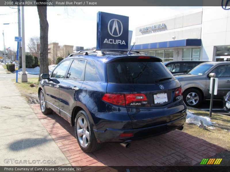 Royal Blue Pearl / Taupe 2008 Acura RDX Technology