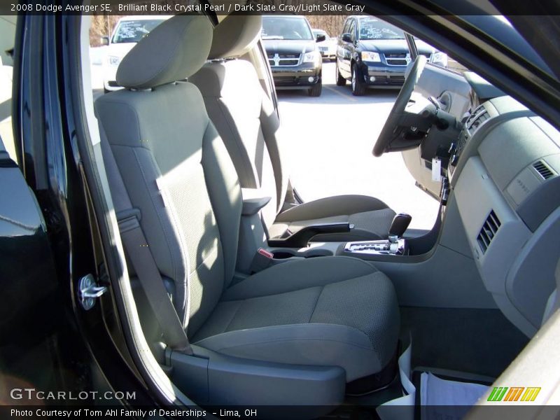 Brilliant Black Crystal Pearl / Dark Slate Gray/Light Slate Gray 2008 Dodge Avenger SE