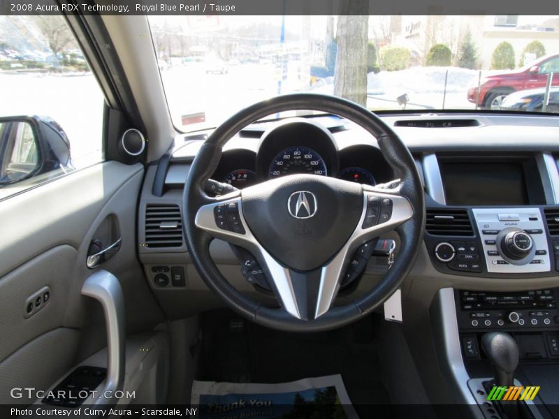 Royal Blue Pearl / Taupe 2008 Acura RDX Technology