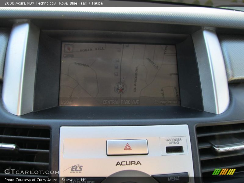Royal Blue Pearl / Taupe 2008 Acura RDX Technology