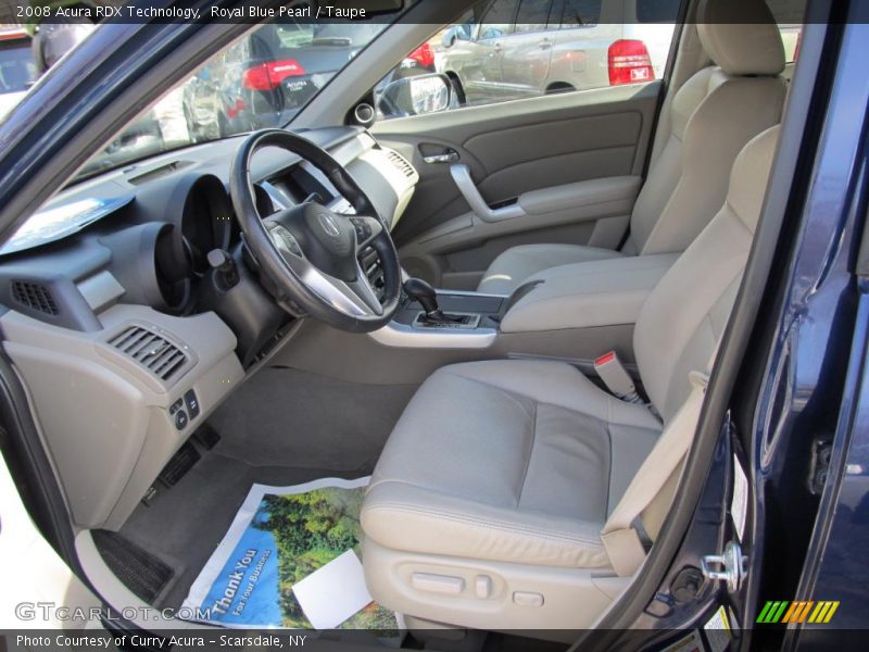 Royal Blue Pearl / Taupe 2008 Acura RDX Technology