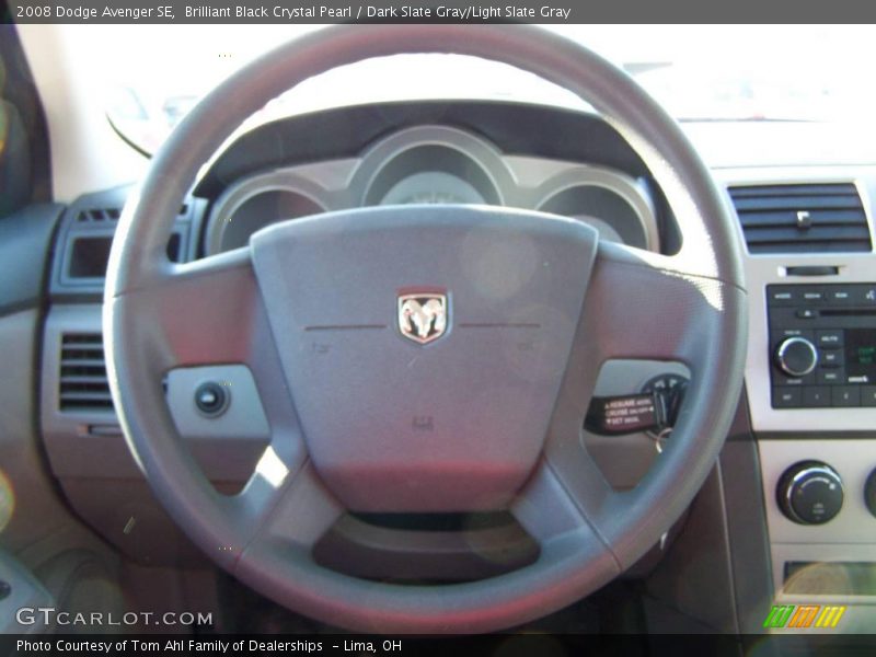 Brilliant Black Crystal Pearl / Dark Slate Gray/Light Slate Gray 2008 Dodge Avenger SE