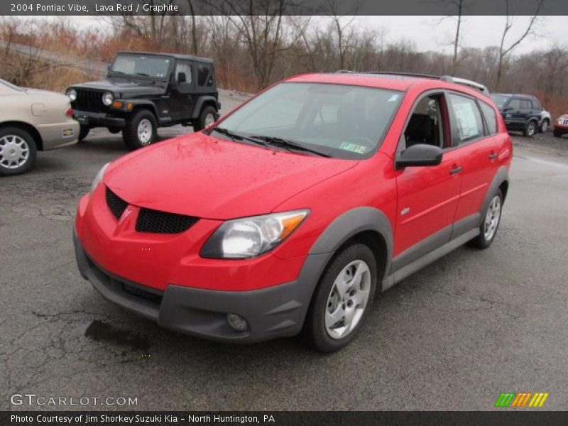 Lava Red / Graphite 2004 Pontiac Vibe