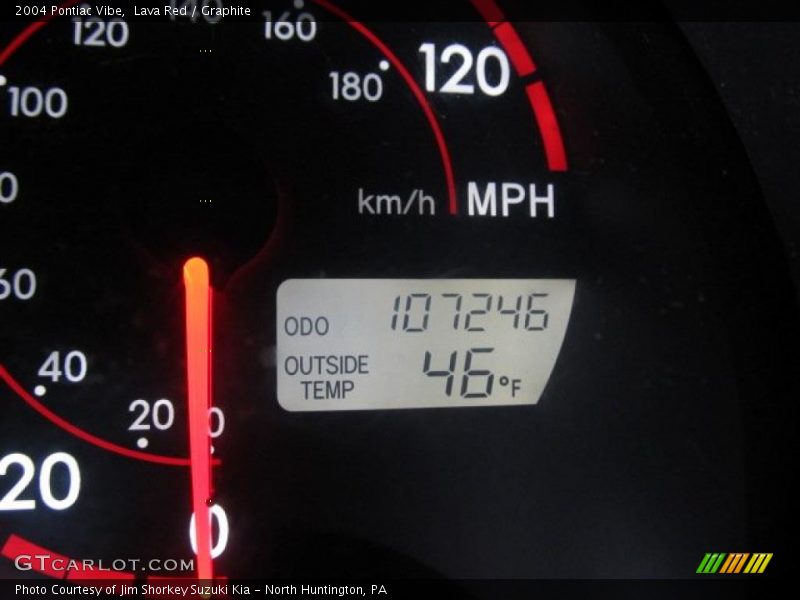 Lava Red / Graphite 2004 Pontiac Vibe