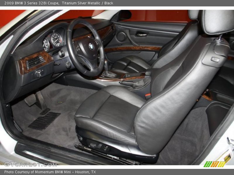  2009 3 Series 328i Coupe Black Interior