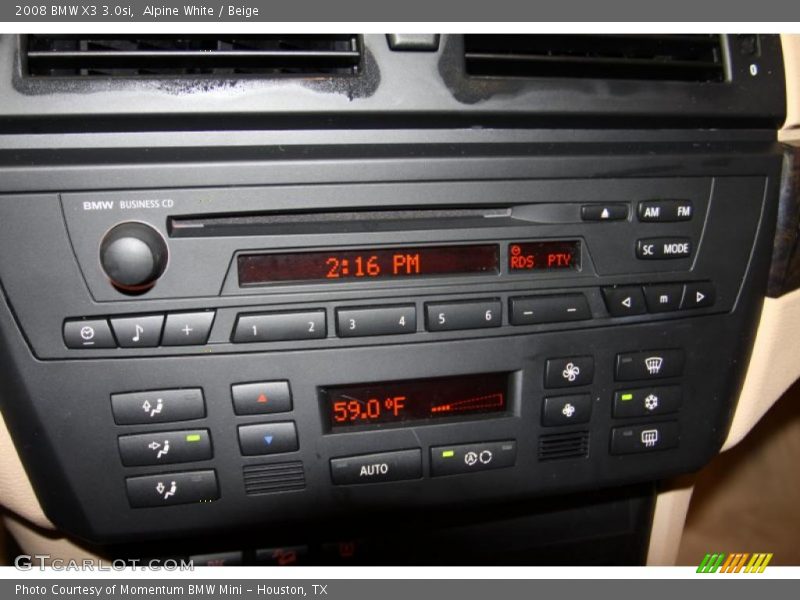 Alpine White / Beige 2008 BMW X3 3.0si