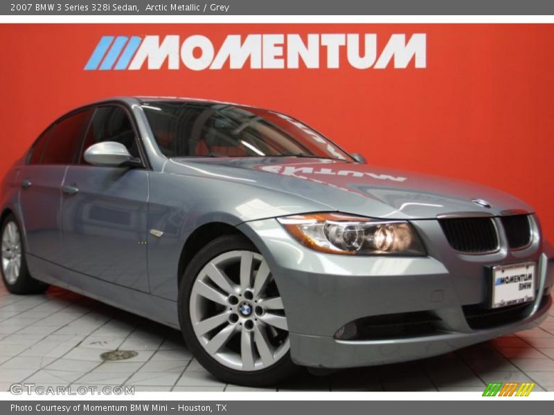 Arctic Metallic / Grey 2007 BMW 3 Series 328i Sedan