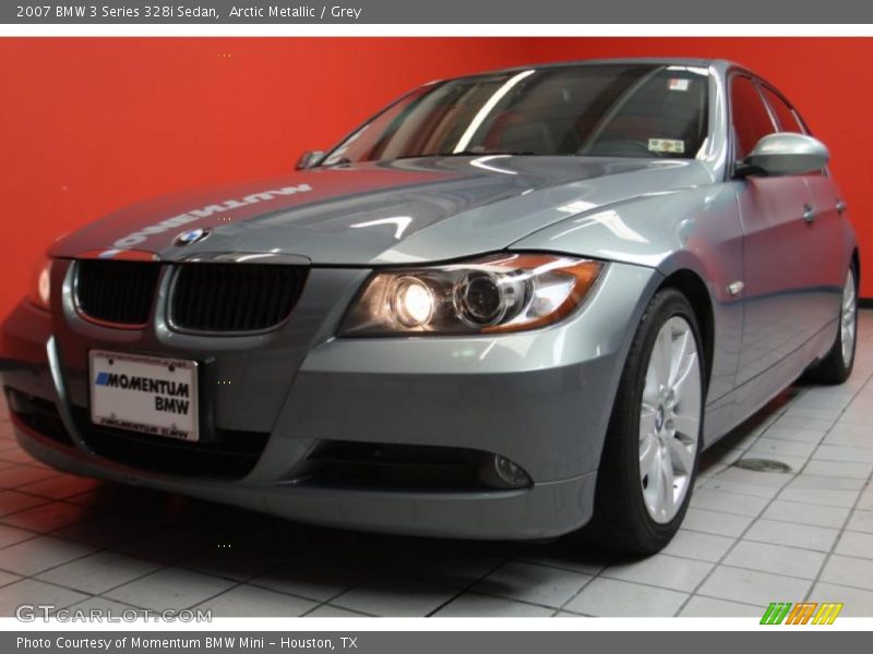 Arctic Metallic / Grey 2007 BMW 3 Series 328i Sedan