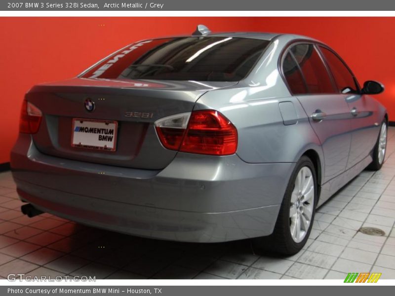 Arctic Metallic / Grey 2007 BMW 3 Series 328i Sedan