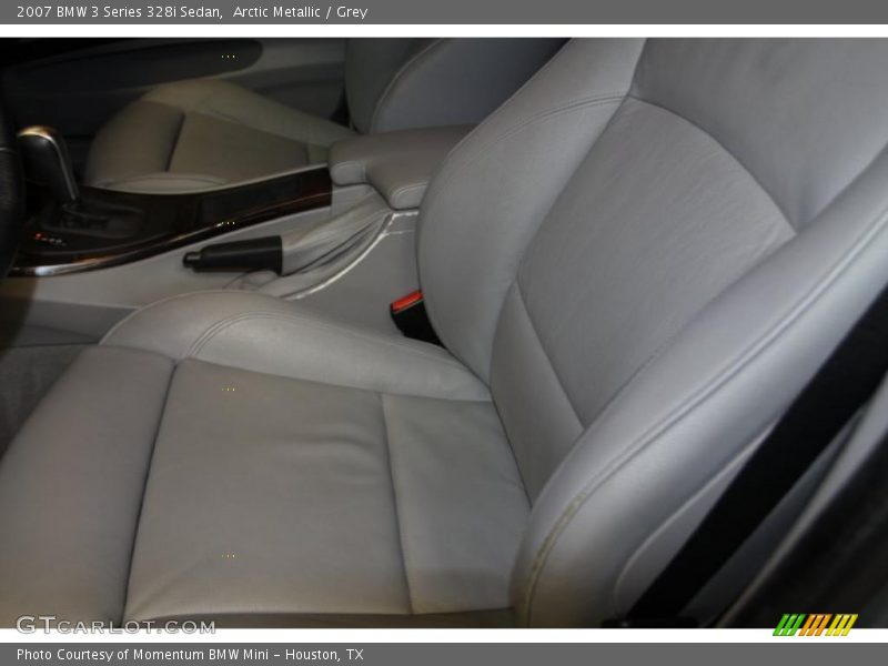 Arctic Metallic / Grey 2007 BMW 3 Series 328i Sedan